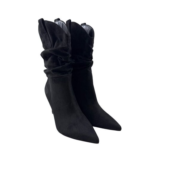 Marc Fisher Glenna Women's Boot Stiletto Heeled Slouch Leather Size 7.5 NEW - Picture 2 of 10